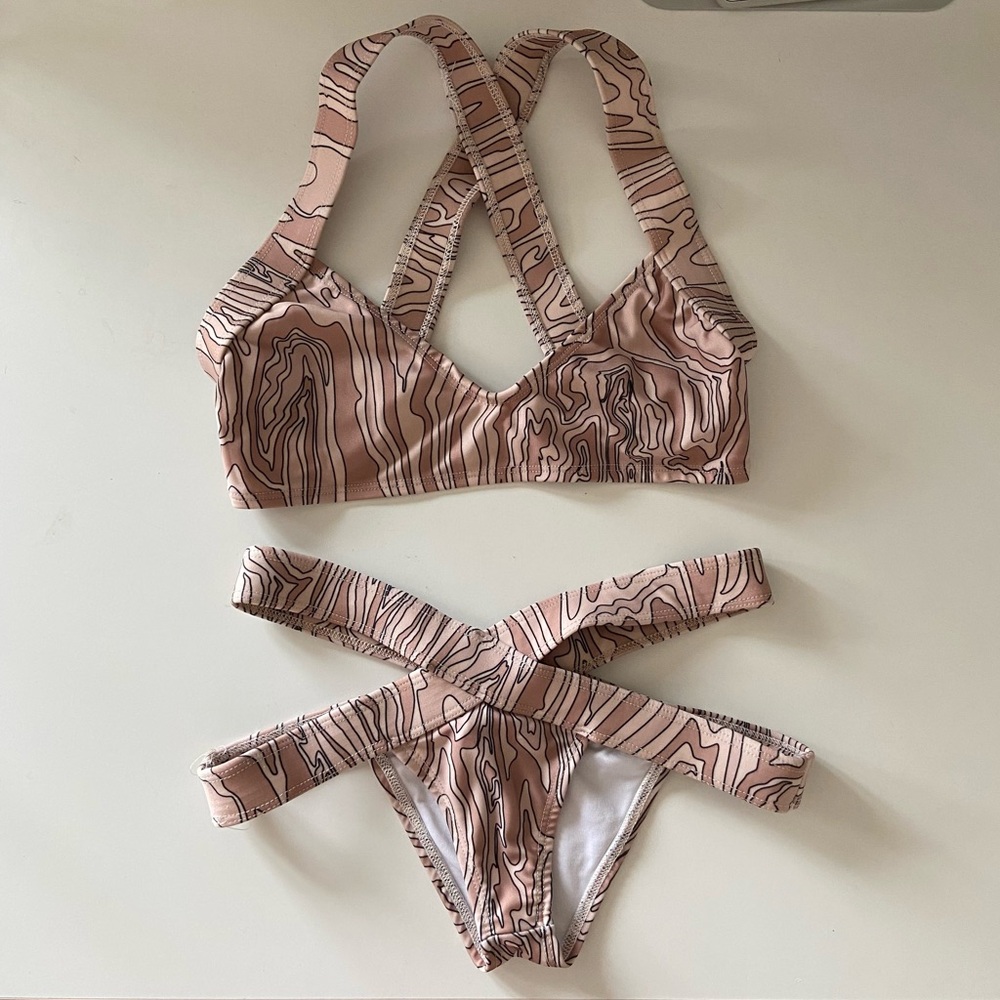 Velvet sphinx garth top & bottom bikini set
